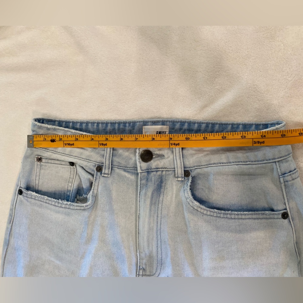 Amuse Society Light Blue Distressed High Rise Jeans - Picture 8 of 9